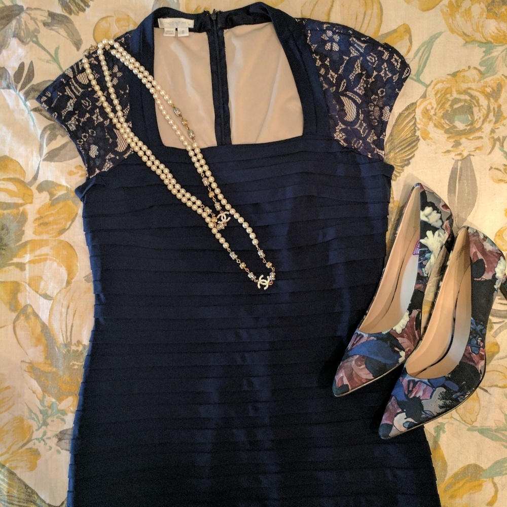 MOVING SALE London Times Navy Dress